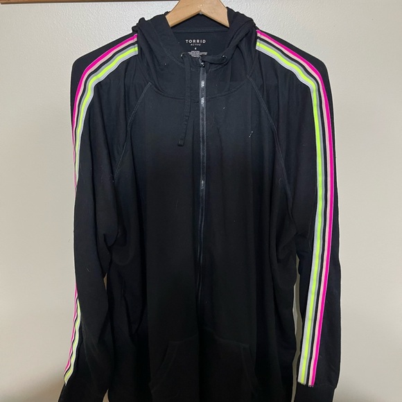 Black Torrid Joggers set with Neon Stripes - Picture 7 of 9